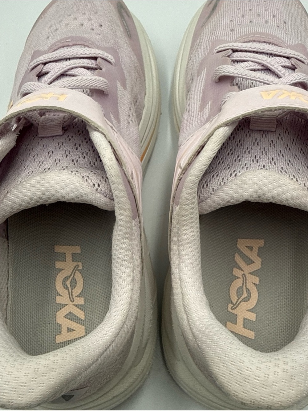 Hoka Kids' Pale Lavender and Peach Accent Sneakers - Picture 7 of 8